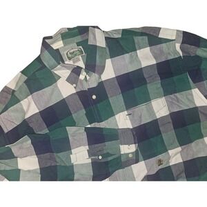 VTG Siegfried plaid long-sleeved button-down casual dress shirt Exc.SZ 2XLT‎